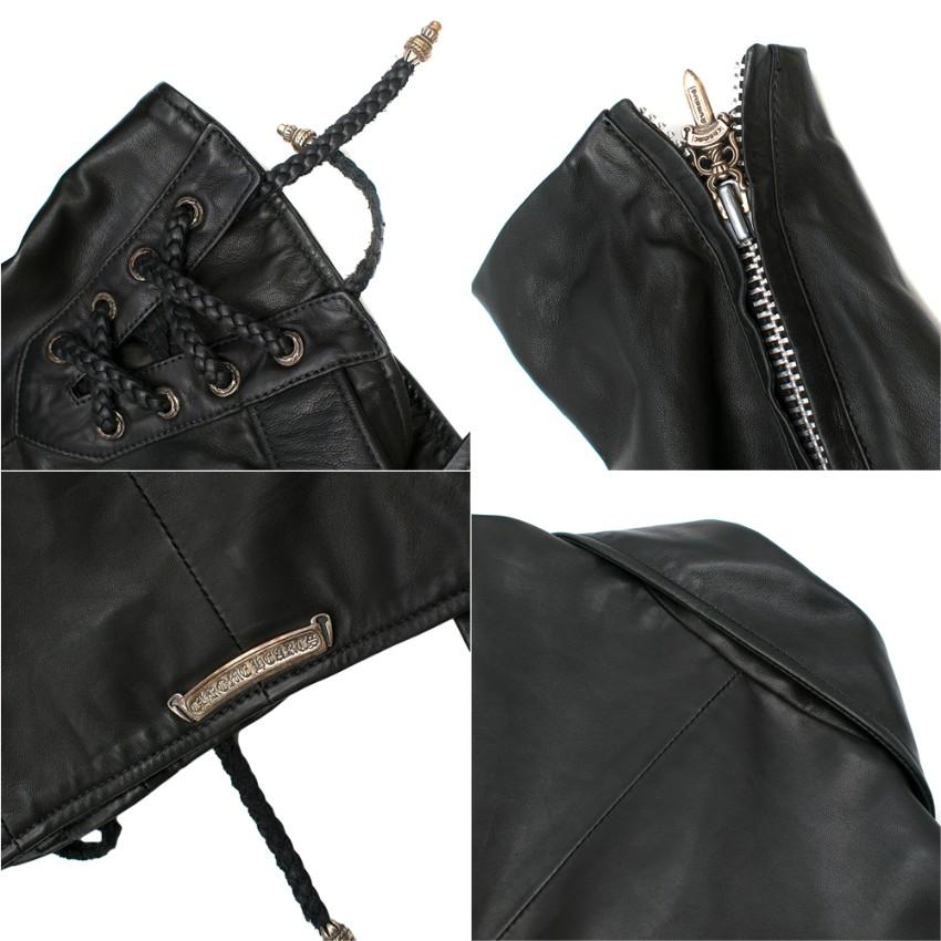 Veste motard en cuir Chrome Hearts M 2