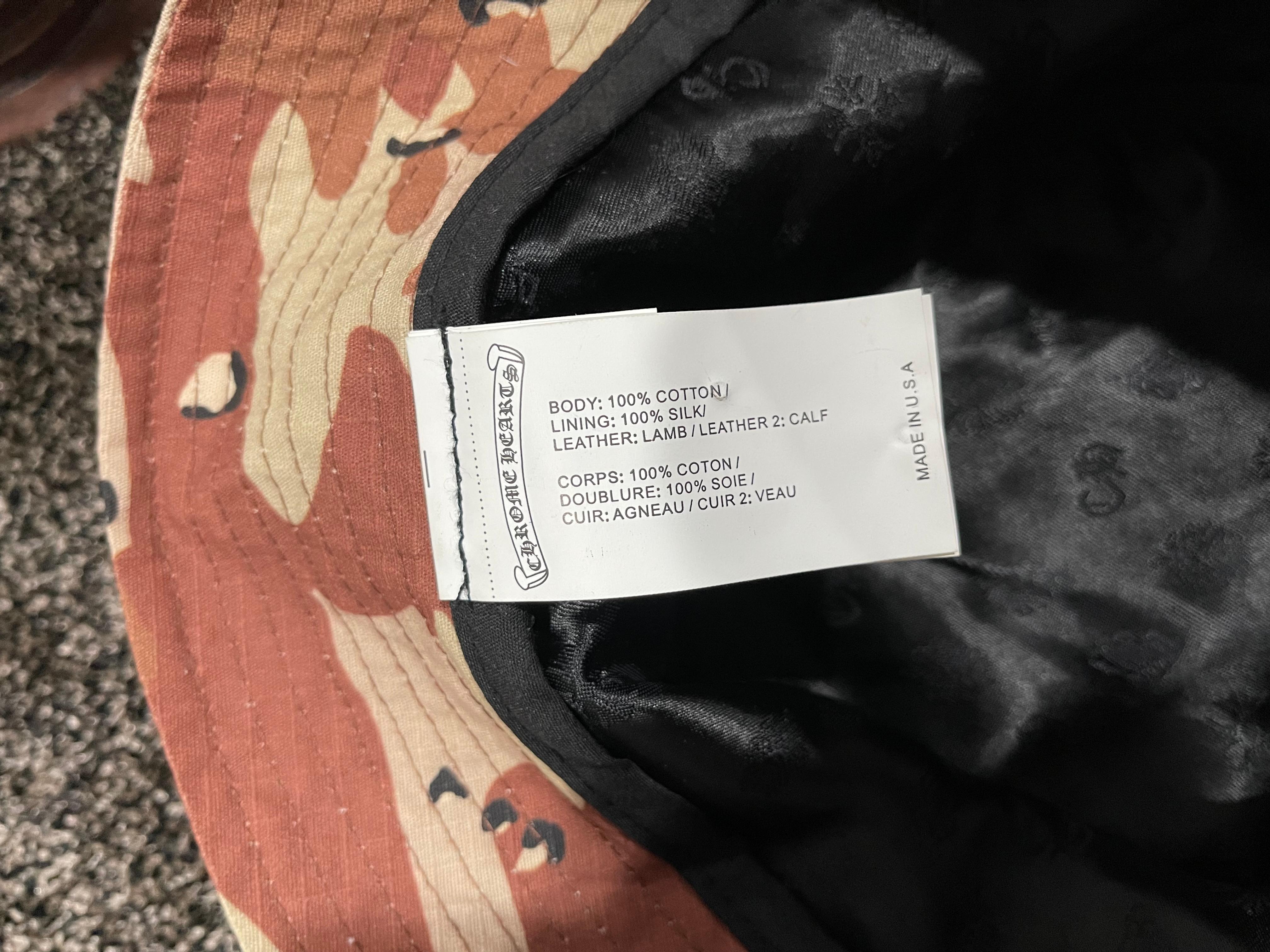 Chrome Hearts Matty Boy Sex Records Desert Camo Bucket Hat aus Chrom 6