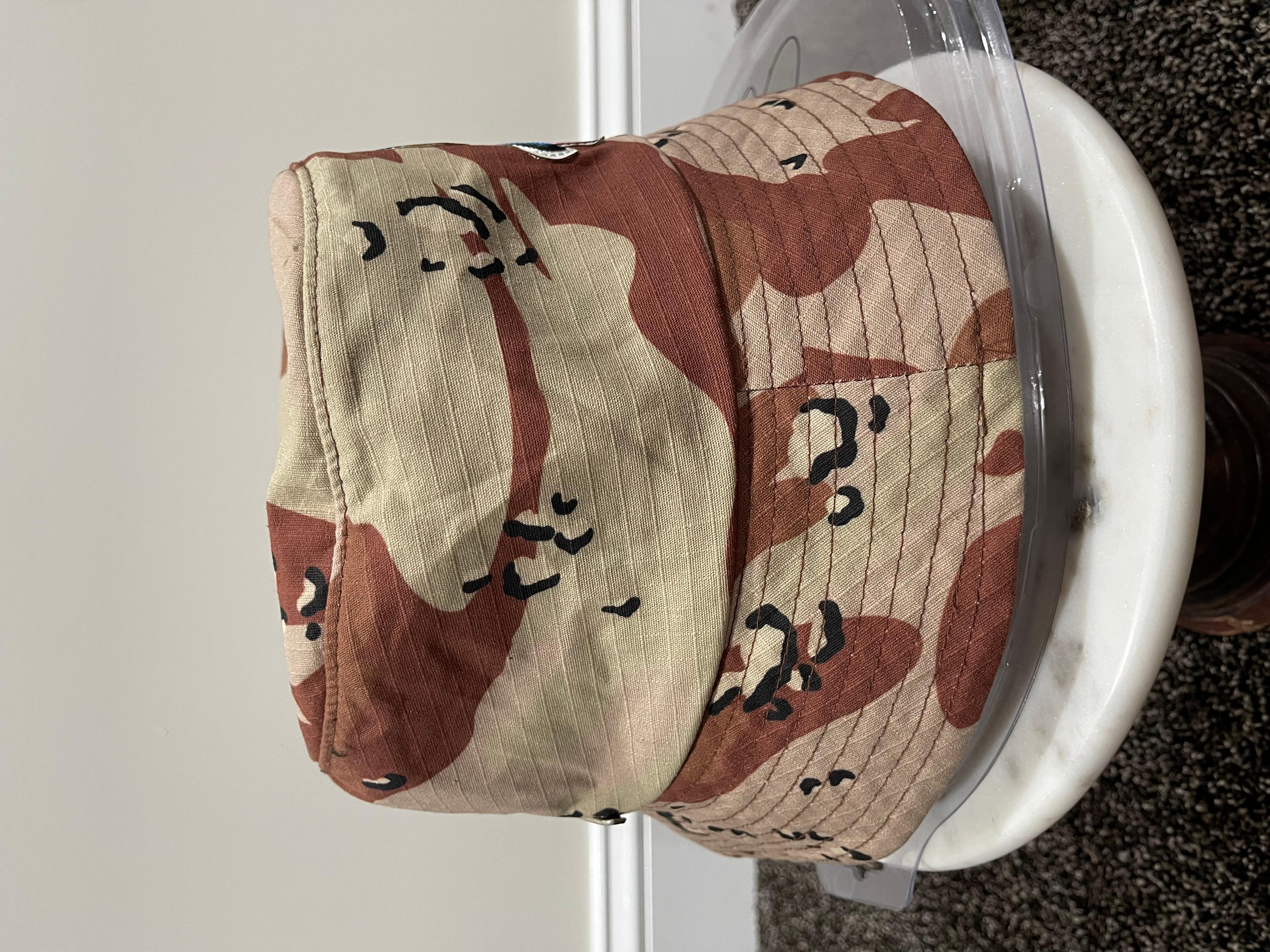 Chrome Hearts Matty Boy Sex Records Desert Camo Bucket Hat

Size Medium
Brand new
Very rare piece

note: has minor mark on top of the hat; must of happened during transit. Can not even tell its there, blends in with the camo. See pics

All sales are