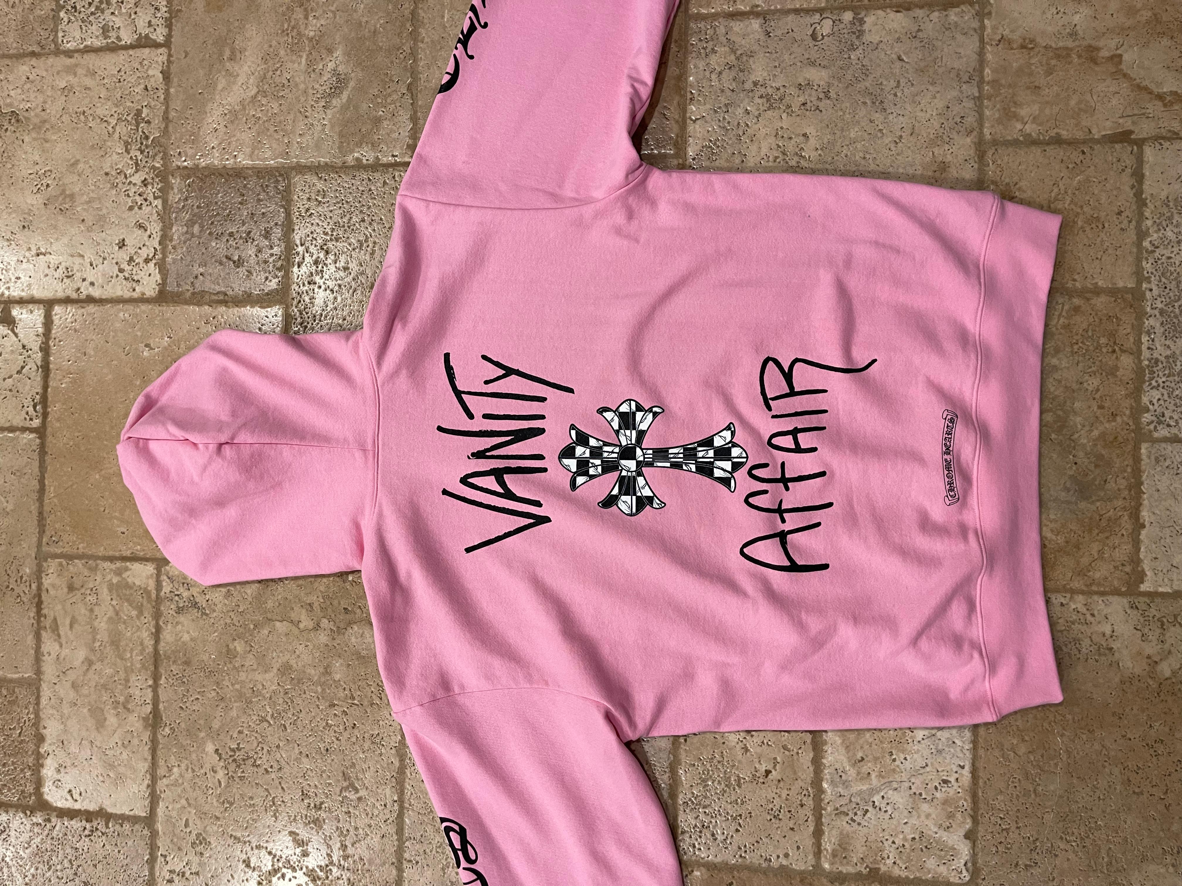 Chrome Hearts Matty Boy Vanity Affair Pink Pullover Hoodie size XL 4