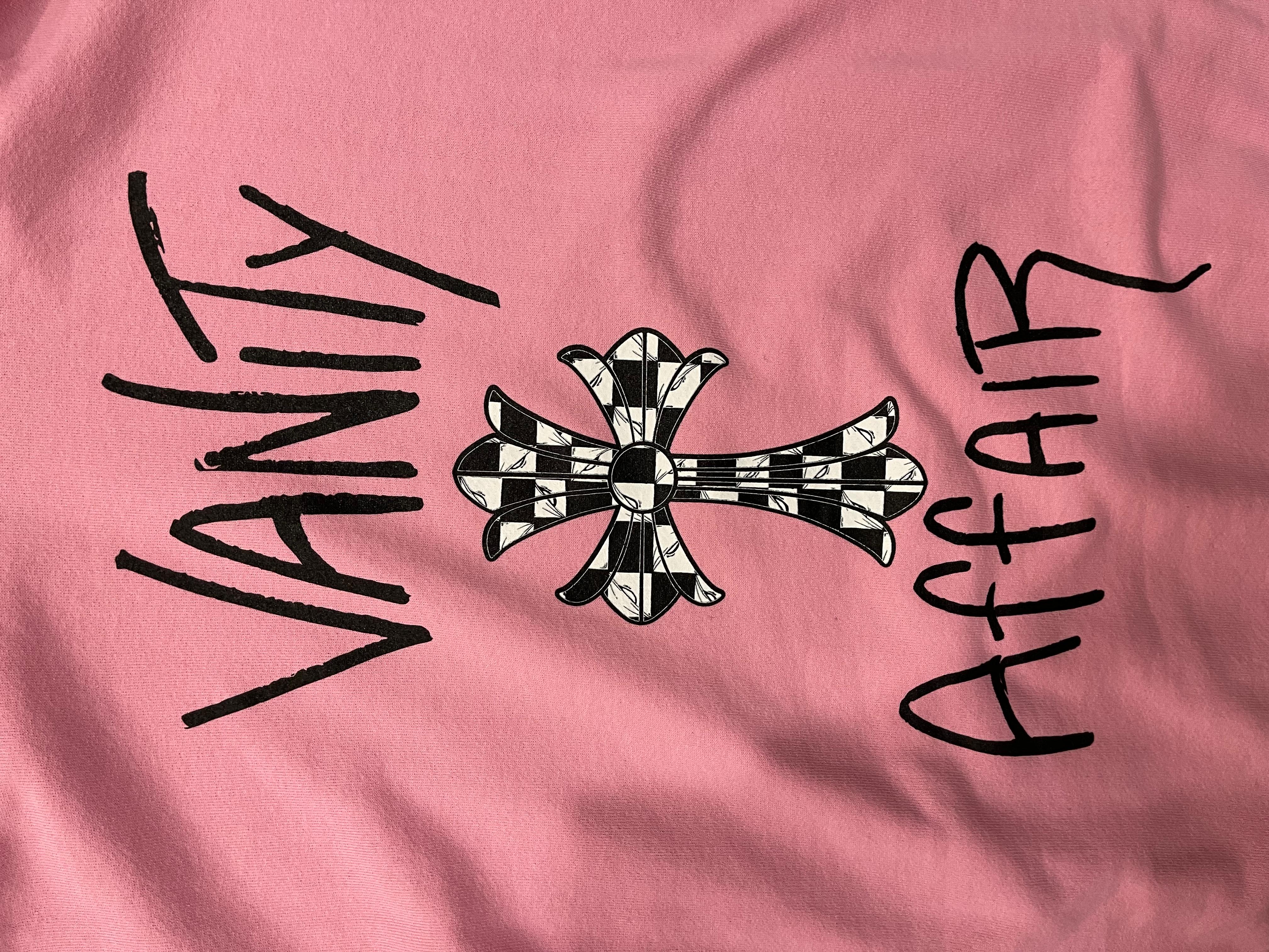 Chrome Hearts Matty Boy Vanity Affair Pink Pullover Hoodie size XL 5