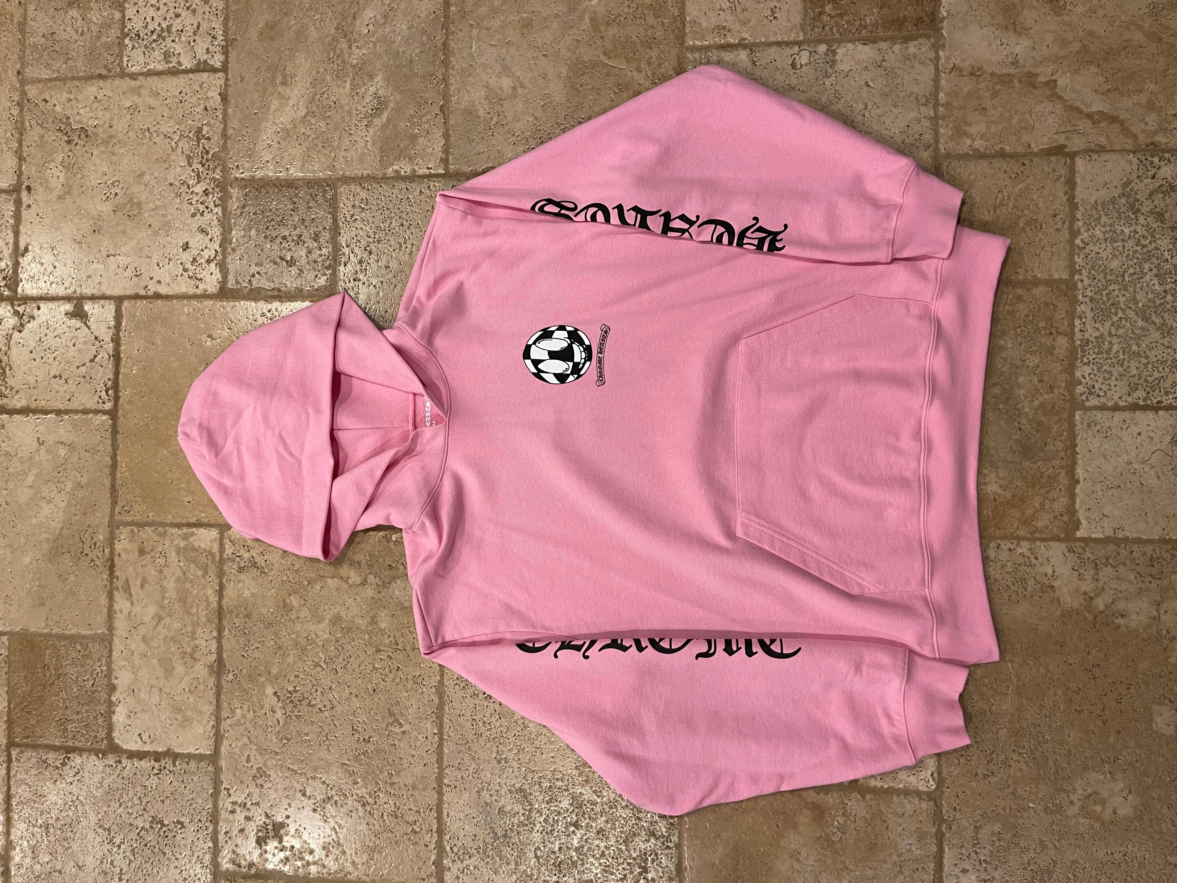 pink chrome hearts hoodie