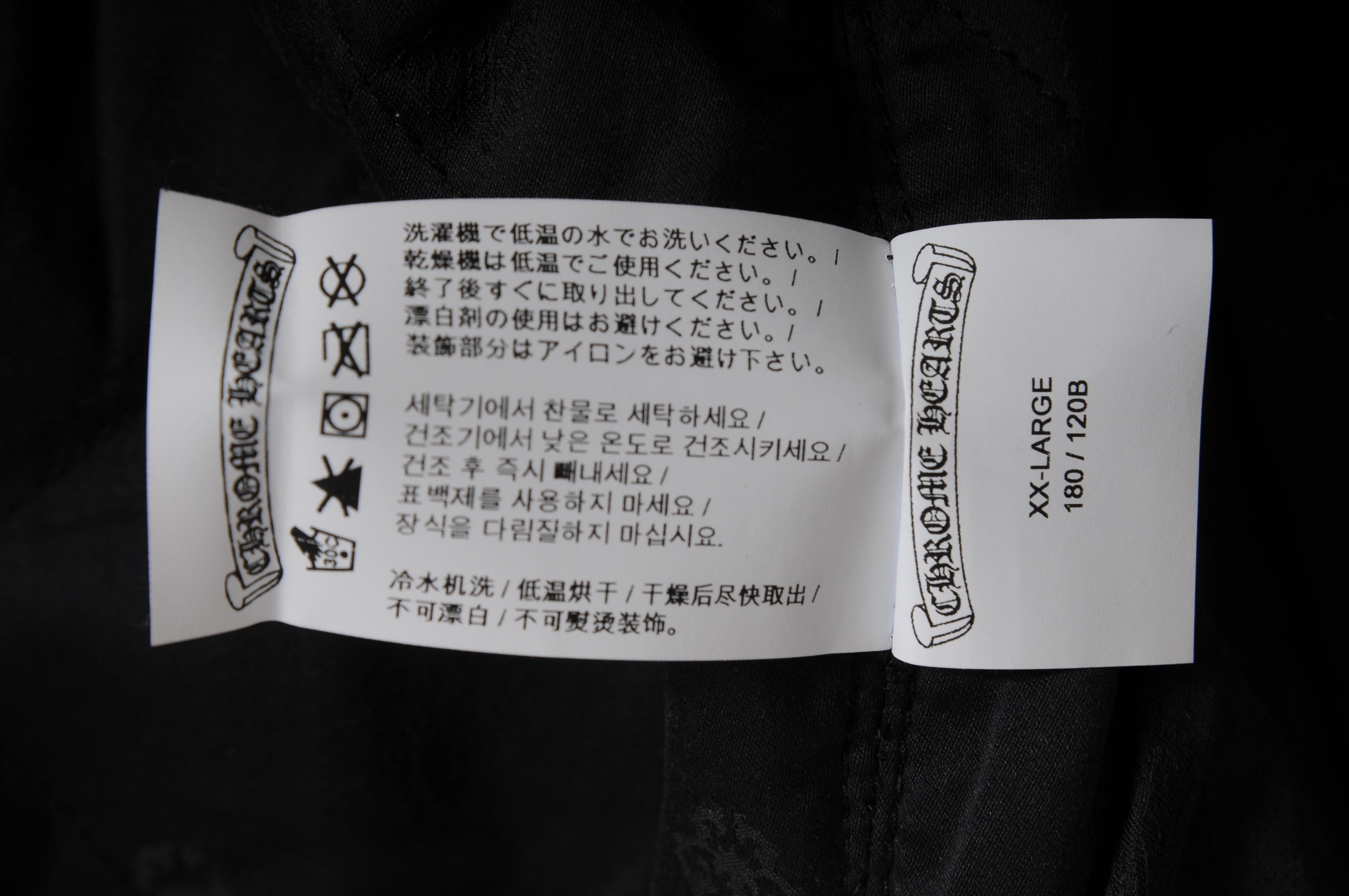 Chrome Hearts - Giacca di flanella a quadri foderata da uomo taglia XXL, gialla e nera, Up&Up in vendita 8