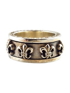 Chrome Hearts Men's Sterling Silver Spin Ring Size 11.5 #18578