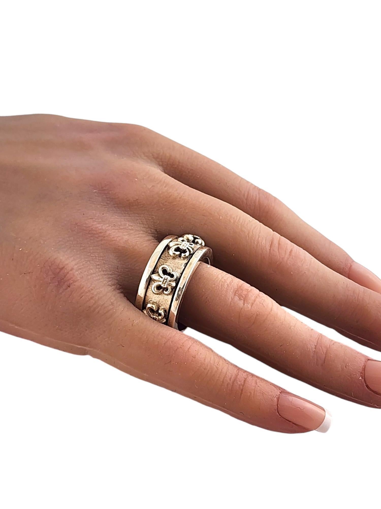Chrome Hearts Men's Sterling Silver Spin Ring Size 11.5 #18578 1