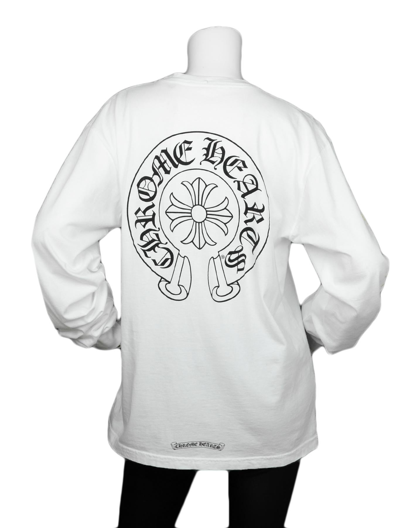 white chrome hearts shirt long sleeve