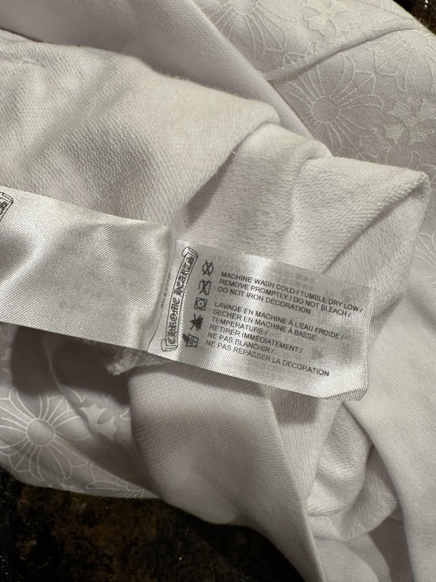 Chrome Hearts Monogram Plus Cross Logo White Zip Up Hoodie For Sale 12