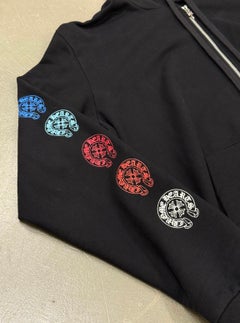 Chrome Hearts multicolor horseshoe logo zipup hoodie