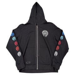 Chrome Hearts multicolor horseshoe logo zipup hoodie