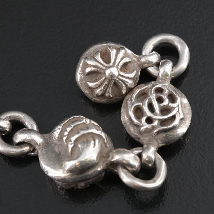 Chrome Hearts Pastilles Link Bracelet Sterling 1991 .925 1