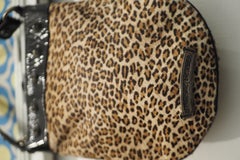 Chrome Hearts pony hair black patent leather handle bag