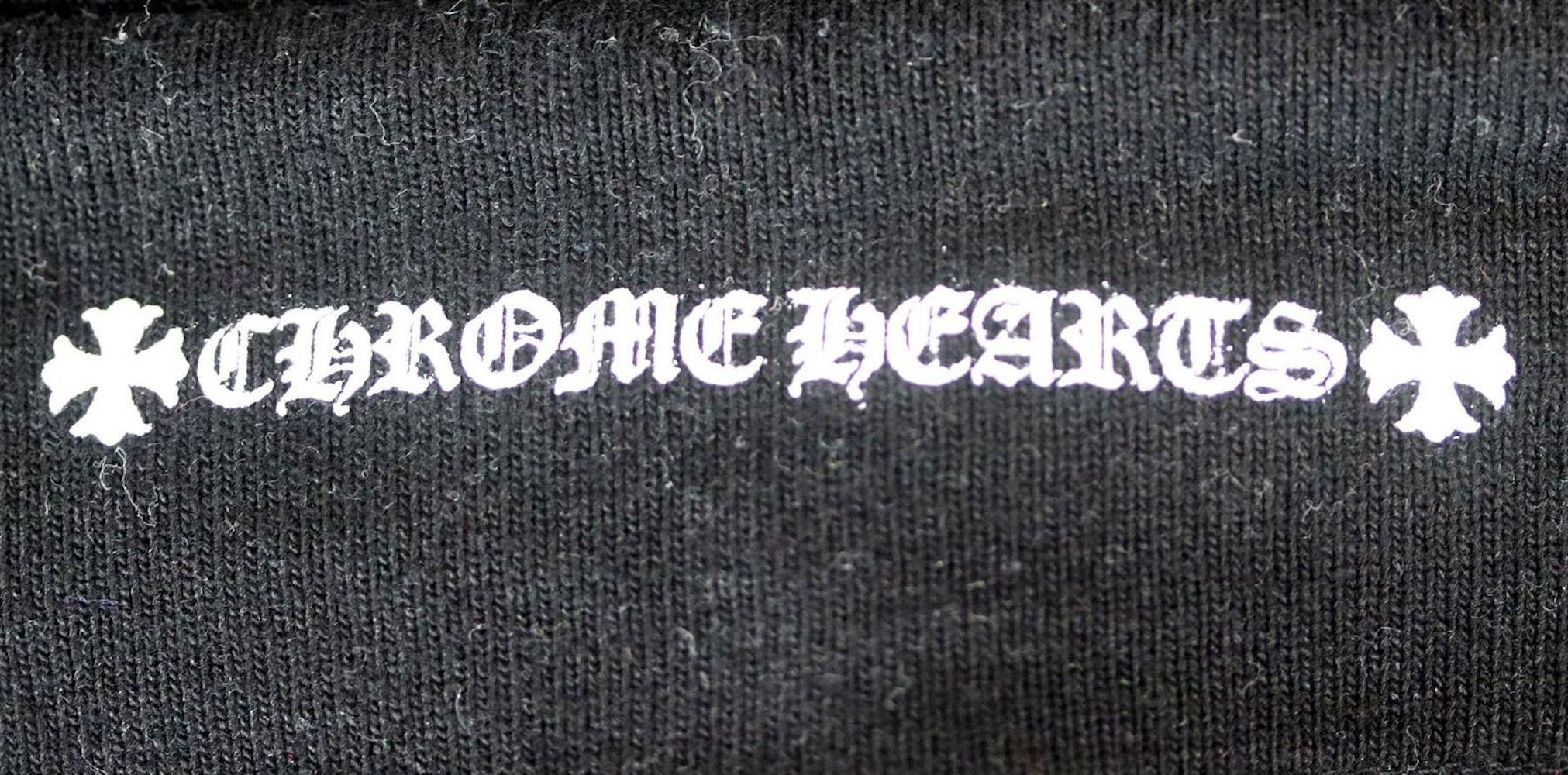 De las mujeres Pantalón de chándal de algodón estampado Chrome Hearts