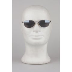 Chrome Hearts Rimless Silver Metal Mint Sunglasses with Case