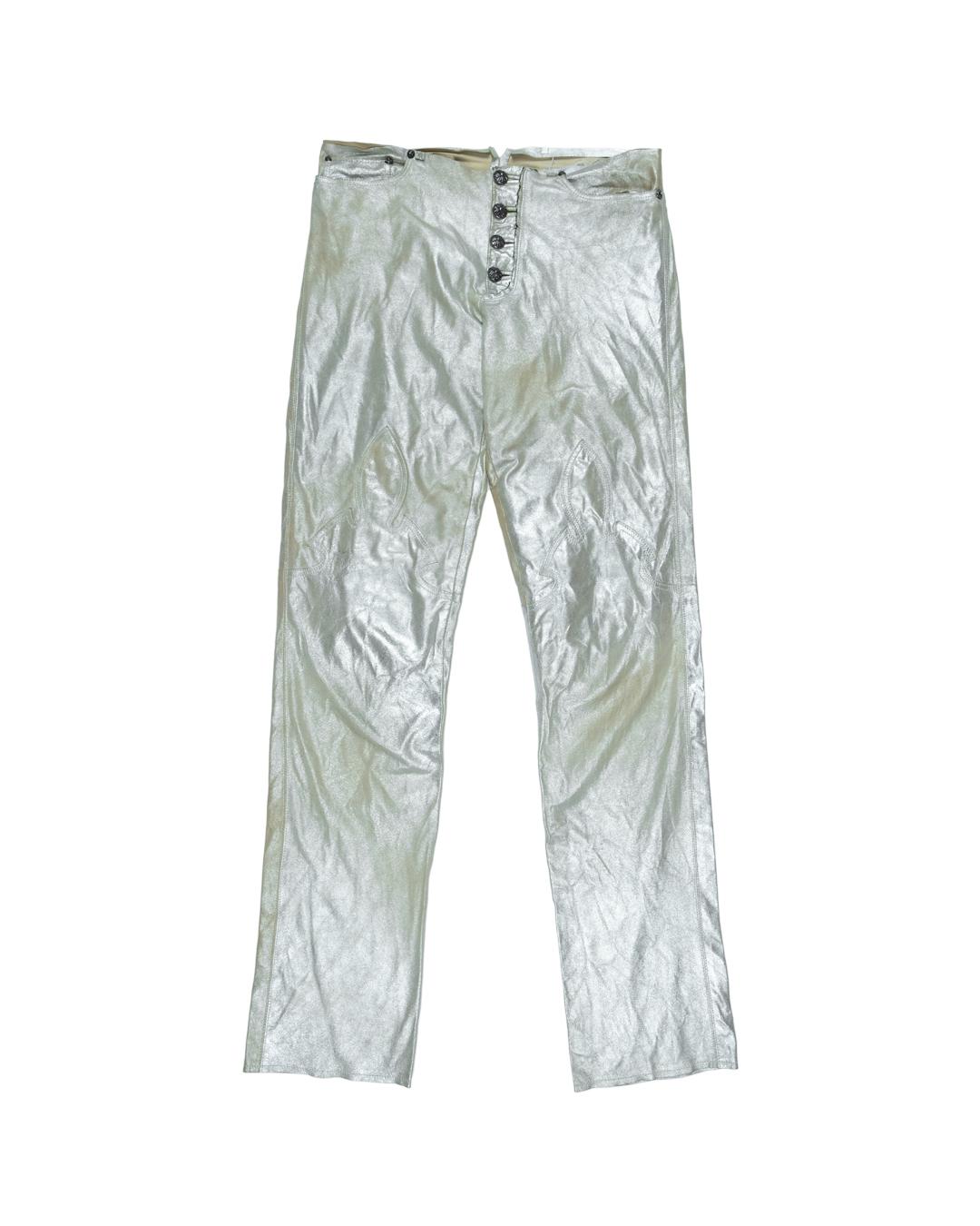 These stunning pants come from the very early days of Chrome Hearts, before their transition into the billion dollar marketing powerhouse they are today. They are from an era when Richard Stark was running the label off the genesis of an idea given