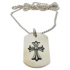 Chrome Hearts Silver Cross Necklace