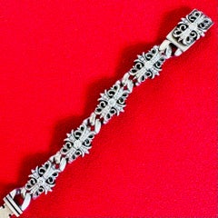 Chrome Hearts Silver Diamond Bracelet
