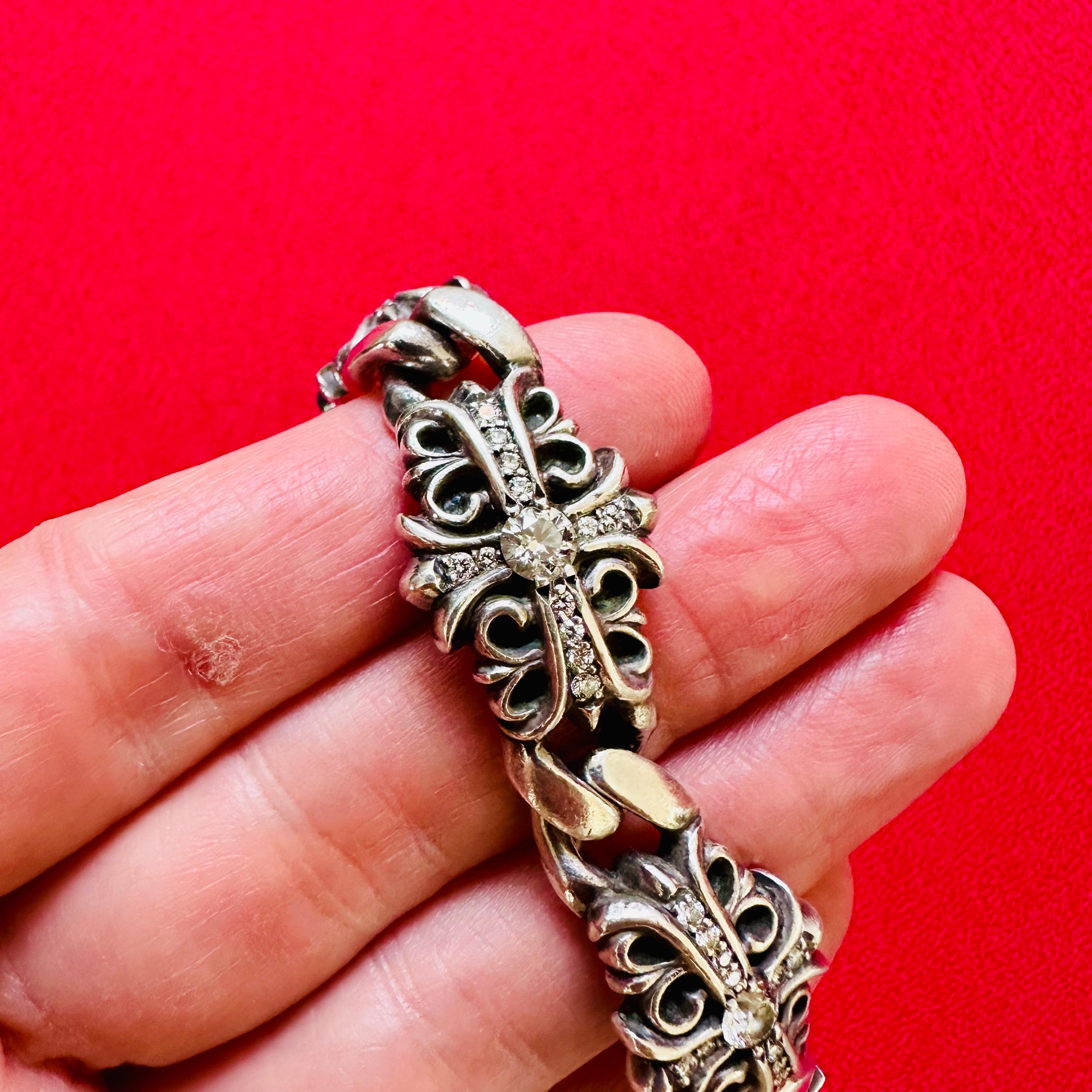 chrome hearts diamond bracelet