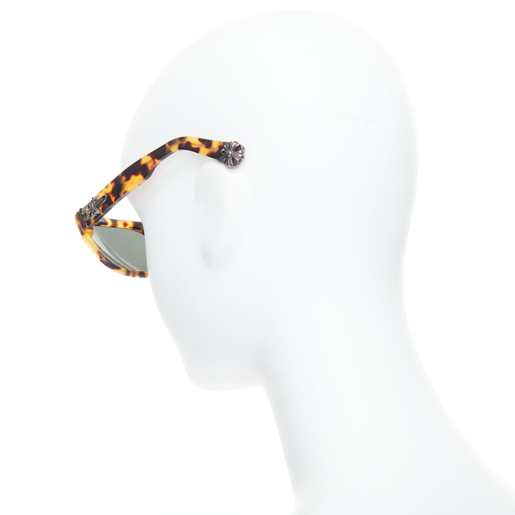 Women's CHROME HEARTS Sluss Bussin silver dagger sword amber sunglasses For Sale