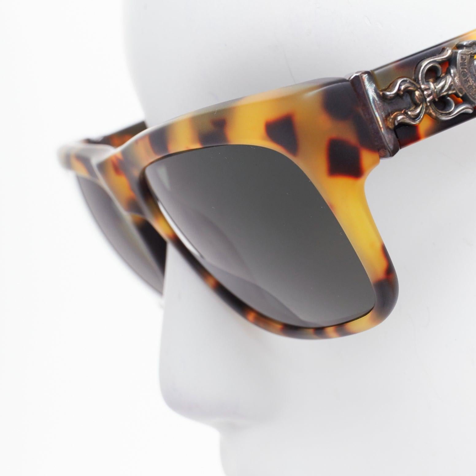 CHROME HEARTS Sluss Bussin silver dagger sword amber sunglasses For Sale 1