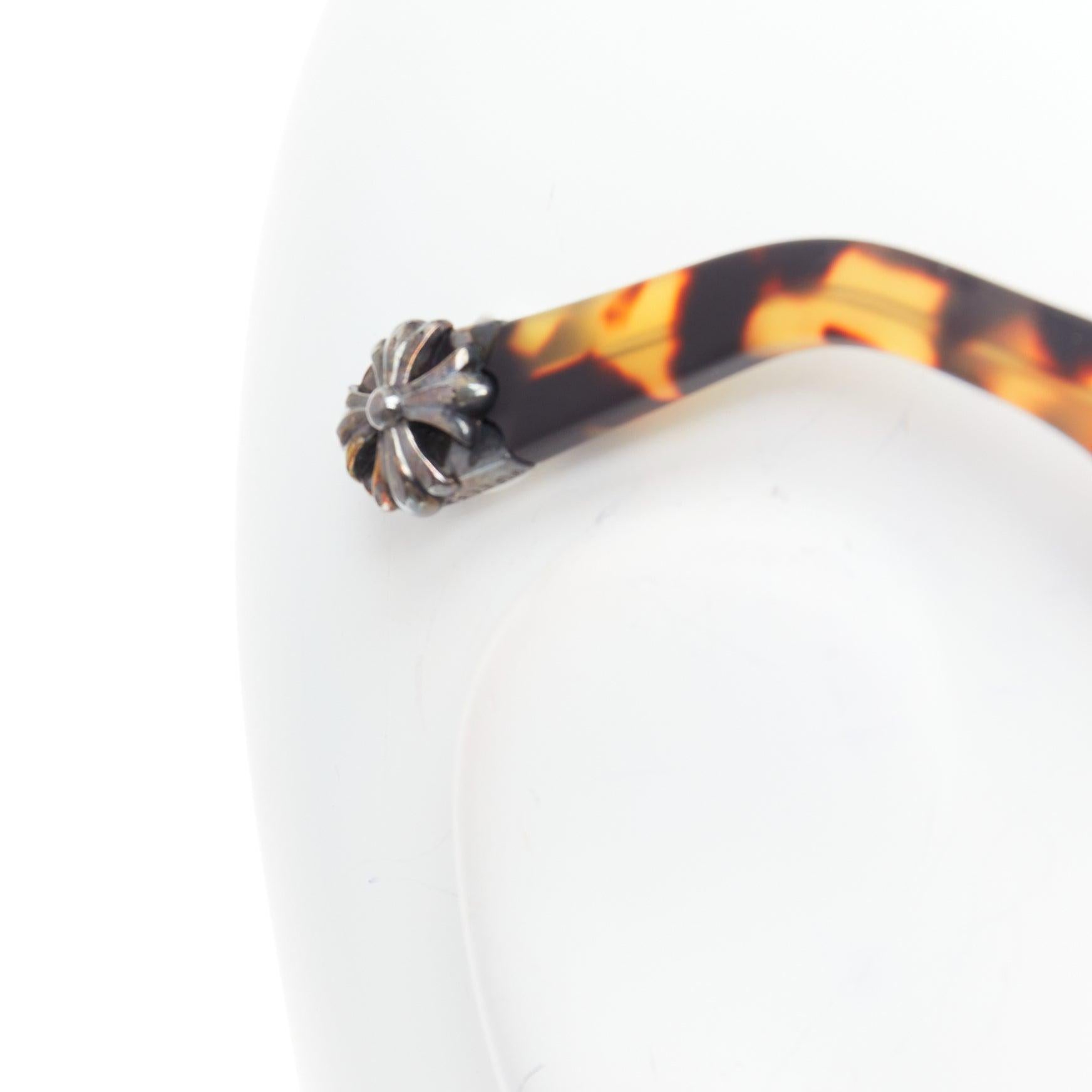 CHROME HEARTS Sluss Bussin silver dagger sword amber sunglasses For Sale 2