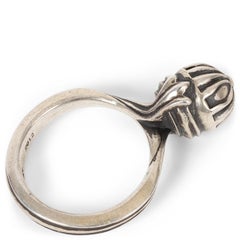 CHROME HEARTS sterling silver CROSSTAIL BALL Ring Sz 7