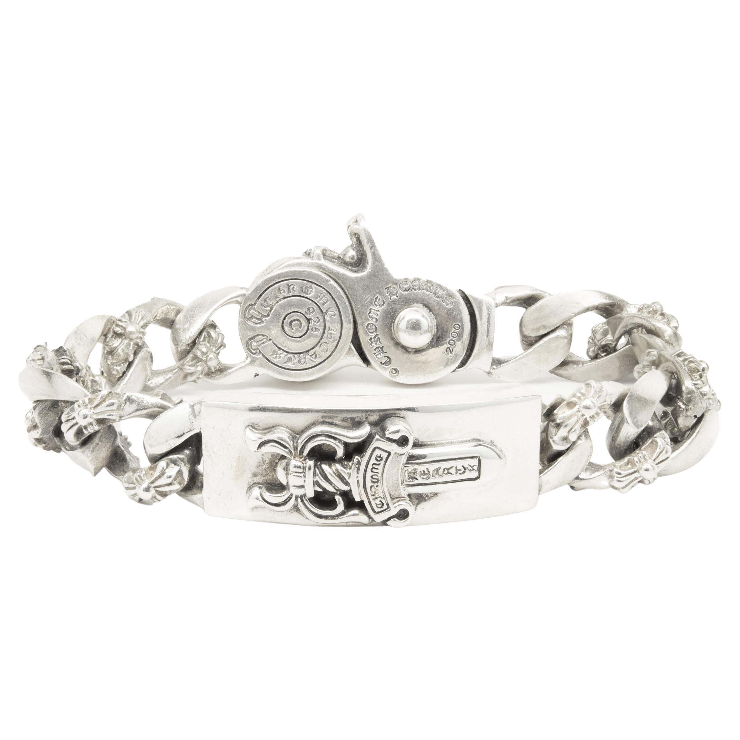 Women Silver Bracelet Silver bracelets for Women Sterling Silver Bracelet Handcrafted ChromeHearts Bracelet 925 Silver Bracelet