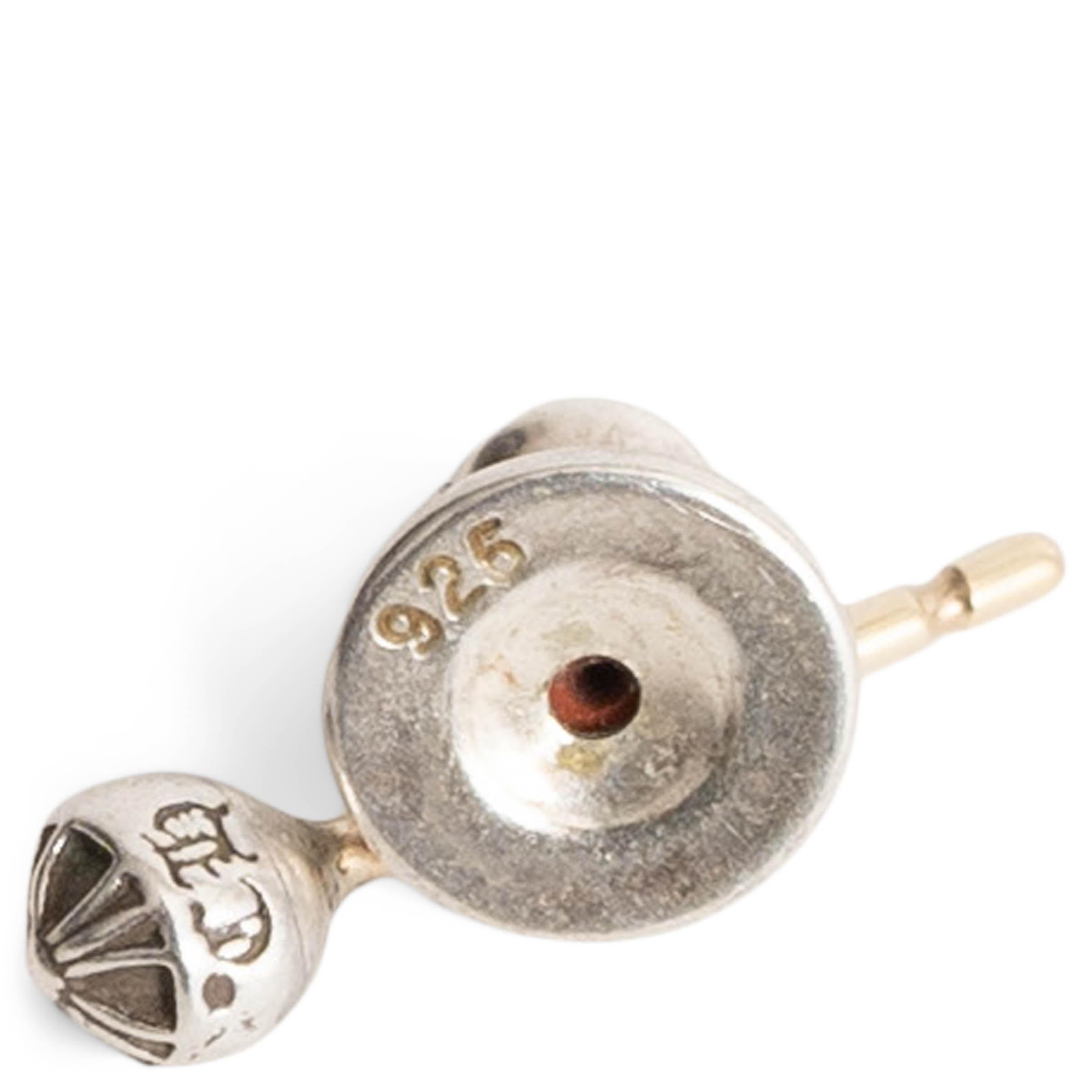 Orecchino CHROME HEARTS in argento sterling MINI CROSS BALL (singolo) in vendita 1