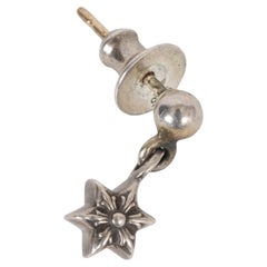CHROME HEARTS sterling silver TINY STAR Dangle Earring (single)