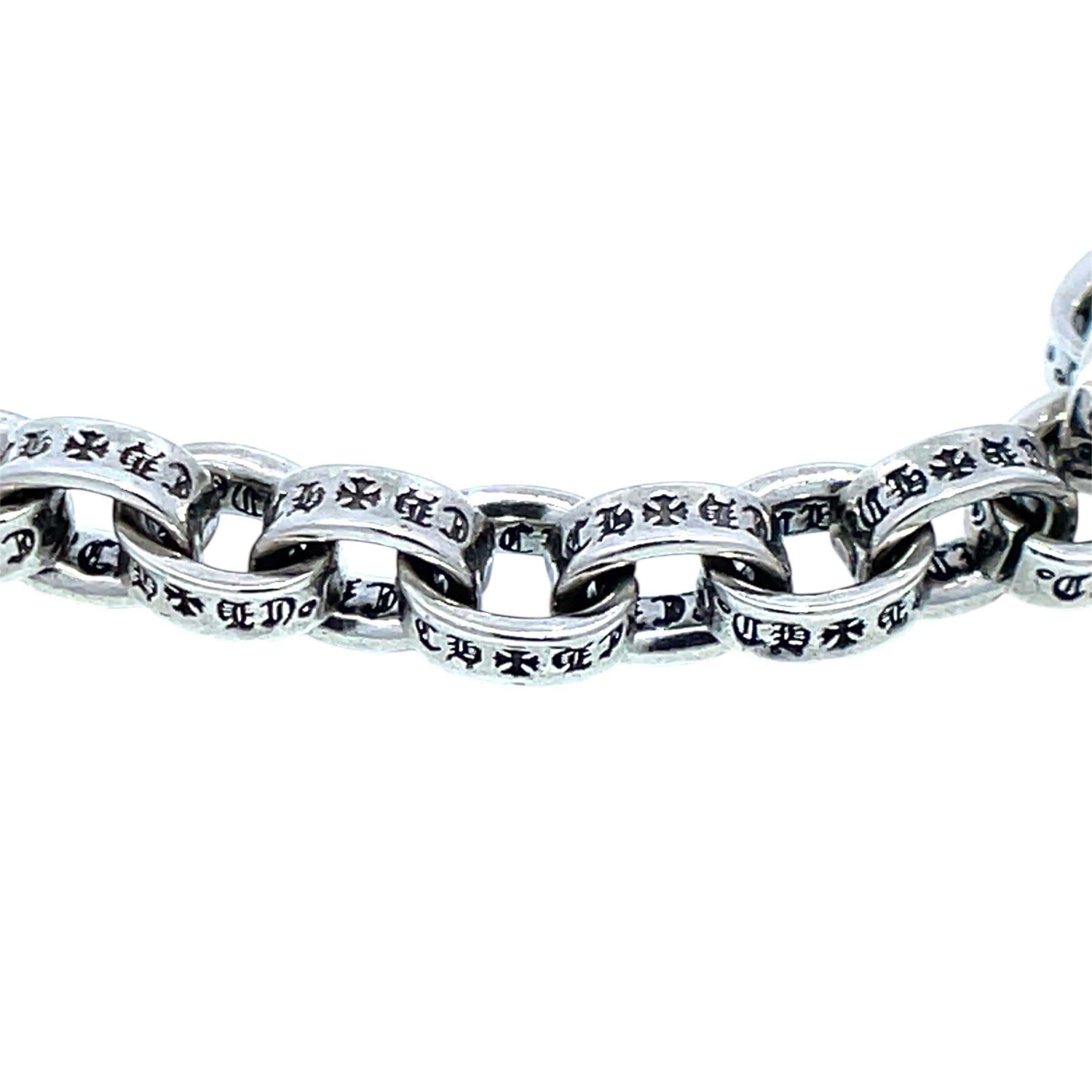 Bracciale Chrome Hearts Style in argento 925 Y2K Vintage in vendita 1