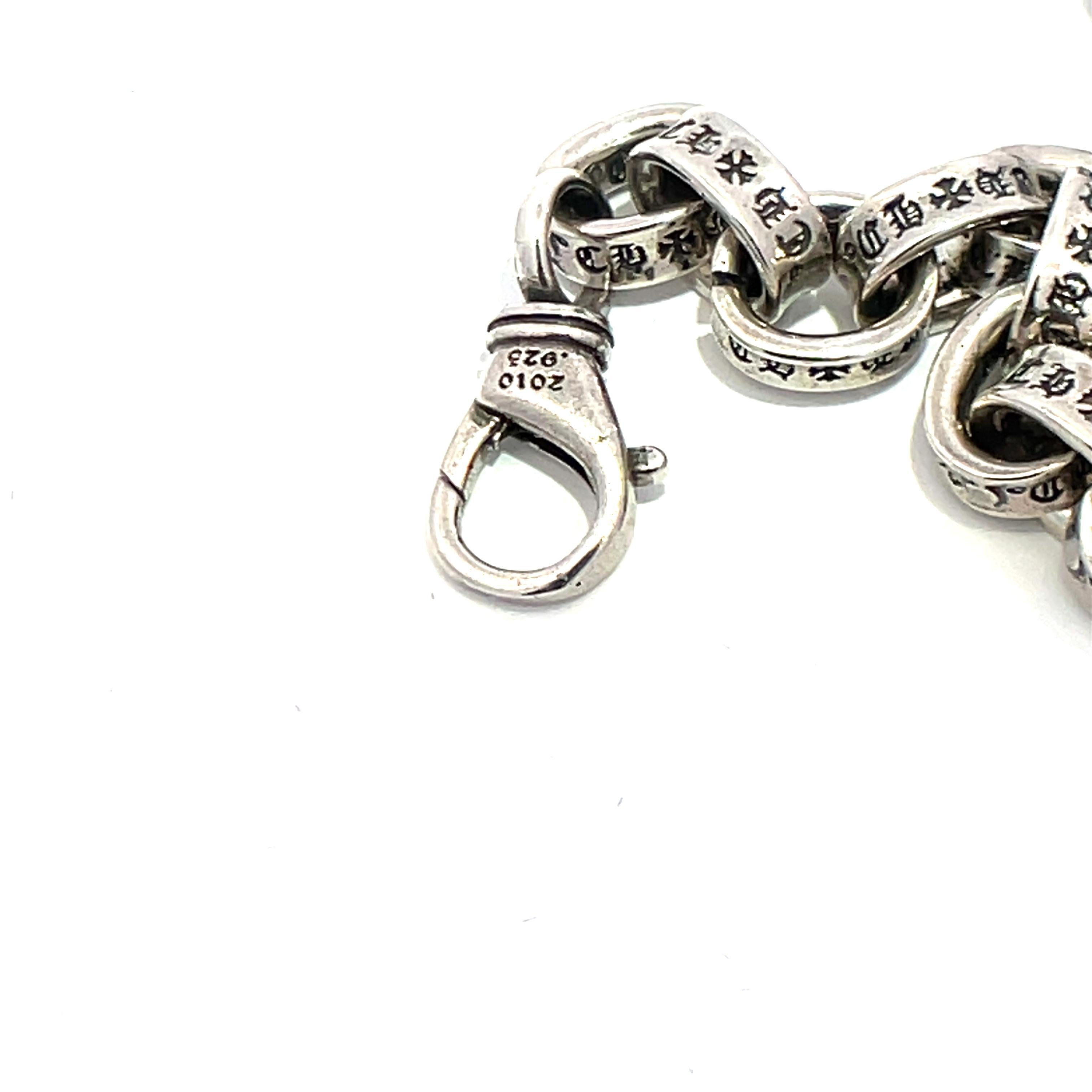 Bracciale Chrome Hearts Style in argento 925 Y2K Vintage in vendita 4