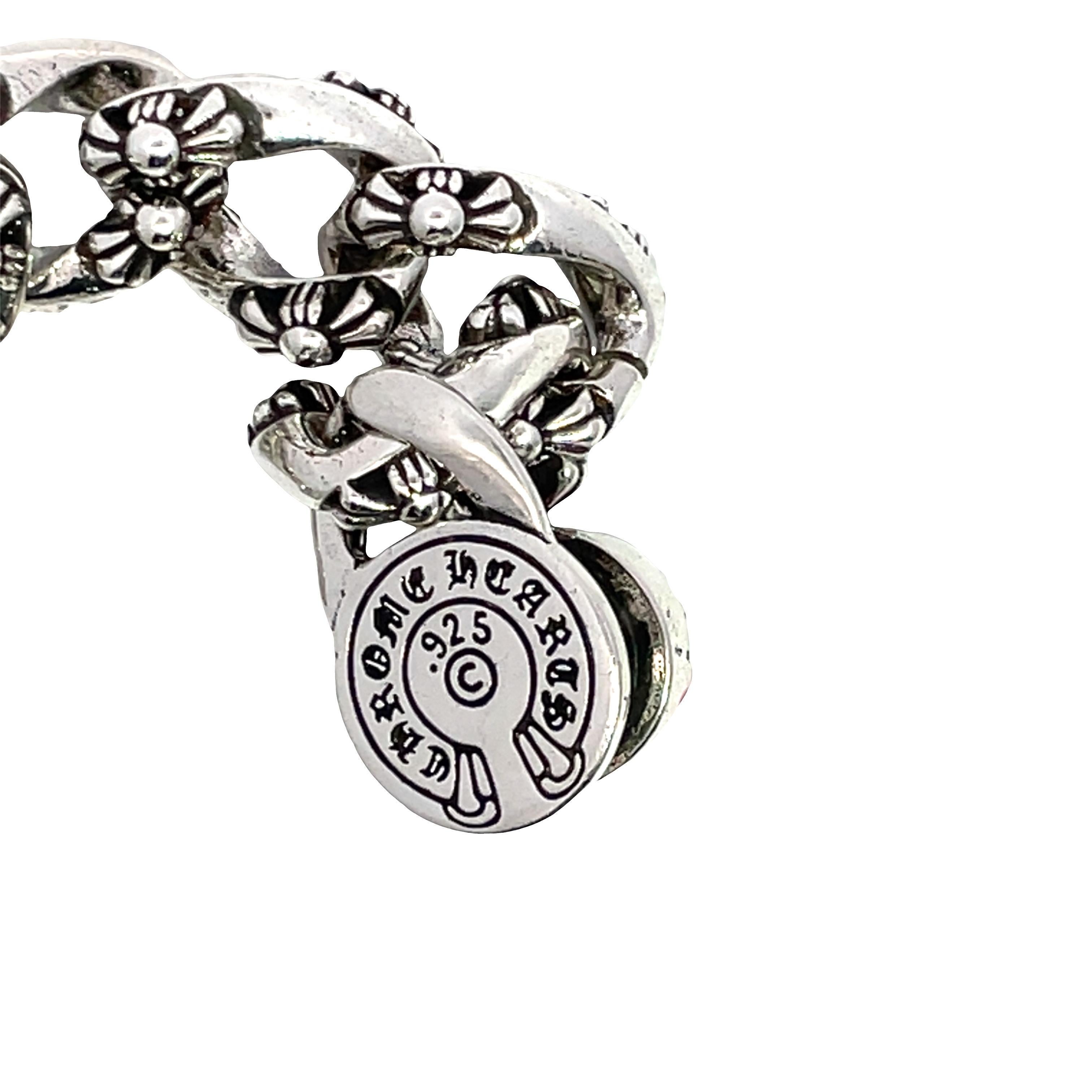 Chrome Hearts Style Vintage Cuban Chain Bracelet For Sale 1