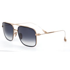 CHROME HEARTS Sunglasses Frame BONE PRONE III Blue Gradient Gold Arms Eyewear