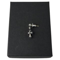 Chrome Hearts Tiny CH Cross Baby Fat Earring Silver