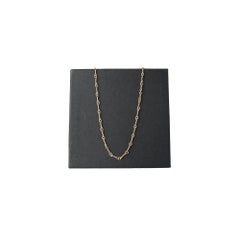 Chrome Hearts Twist Chain Necklace White Gold