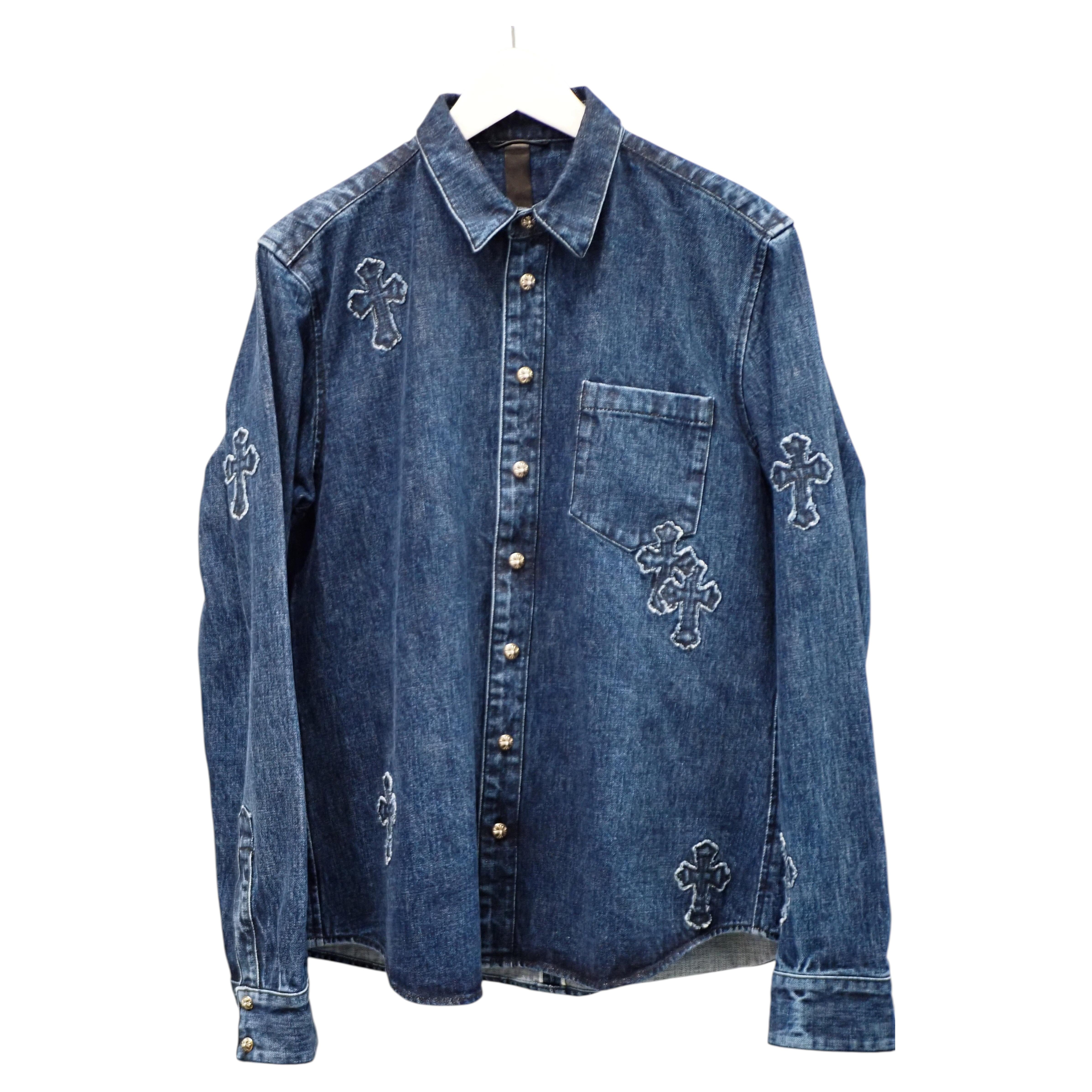Camicia in denim unisex Chrome Hearts taglia L