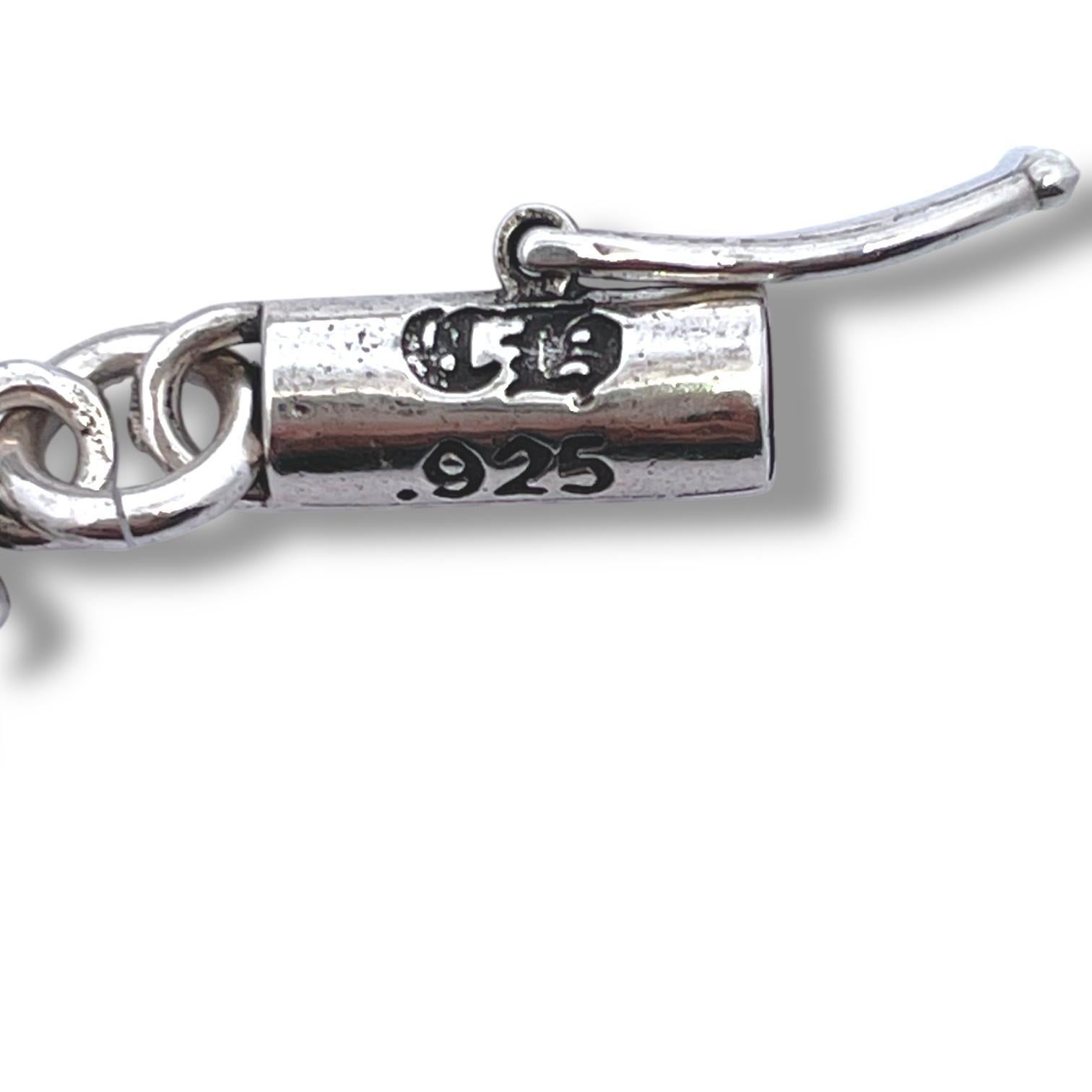 Collana Chrome Hearts vintage in argento 925 In condizioni ottime in vendita a New York, NY