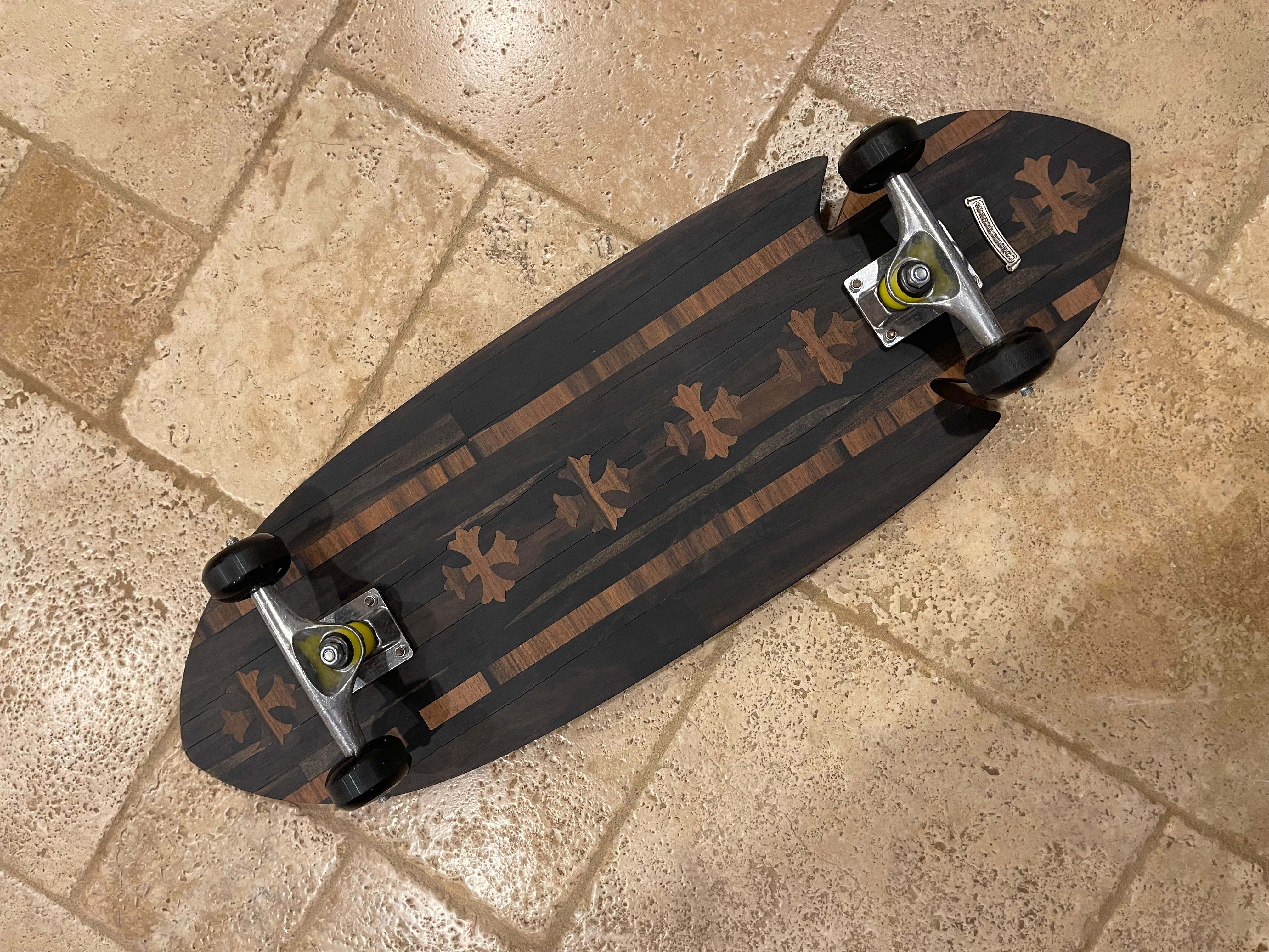 Chrome Hearts Wood Skateboard 2015 RARE For Sale 8