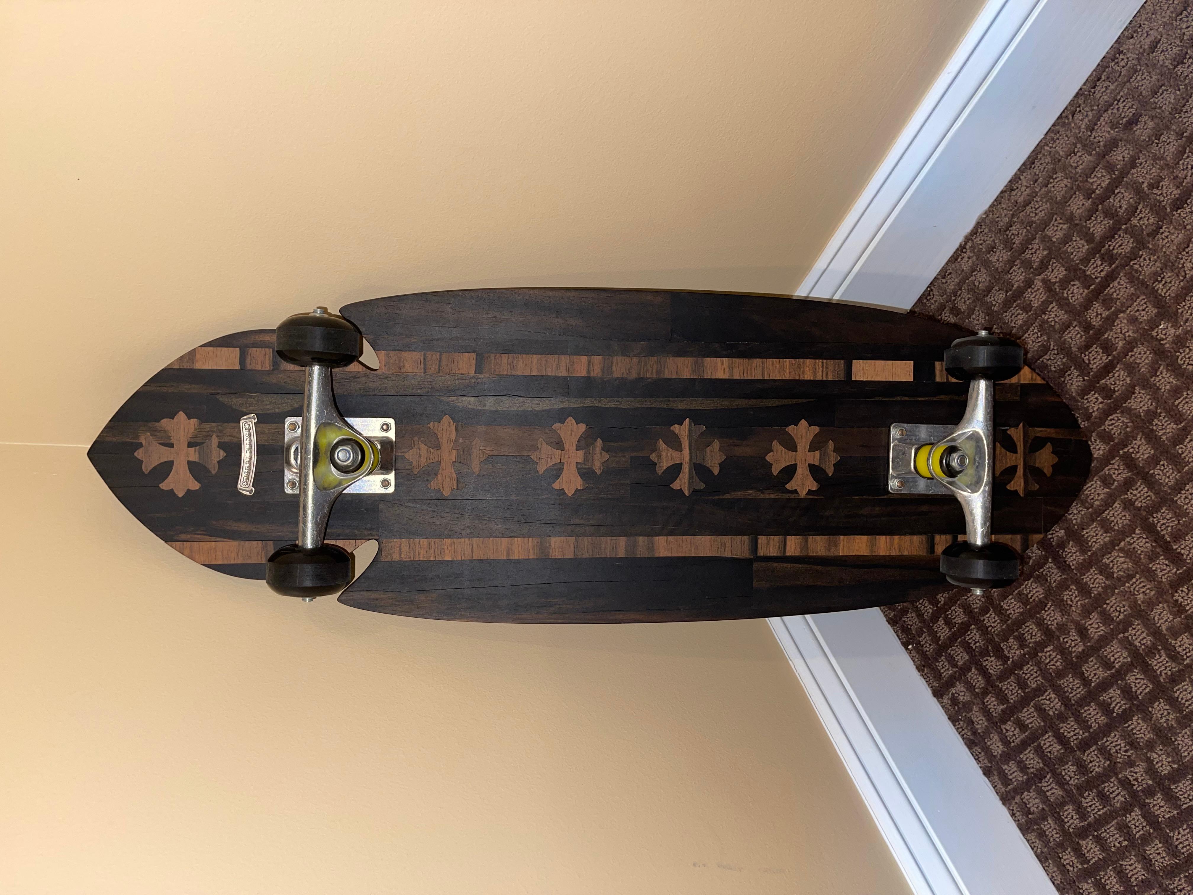 Chrome Hearts Wood Skateboard 2015 RARE For Sale 11