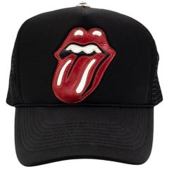 Chrome Hearts x Rolling Stones Leather Patched Trucker Hat