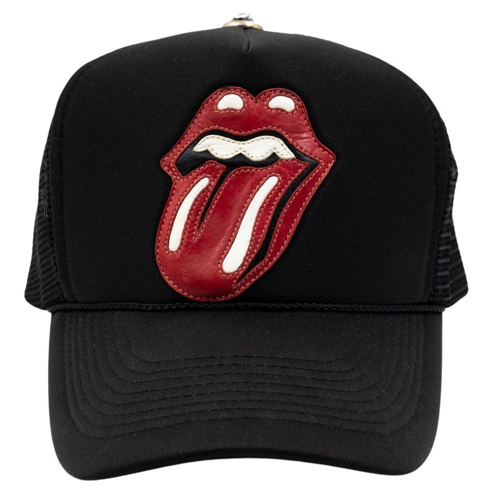 Chrome Hearts x Rolling Stones Leather Patched Trucker Hat at 1stDibs