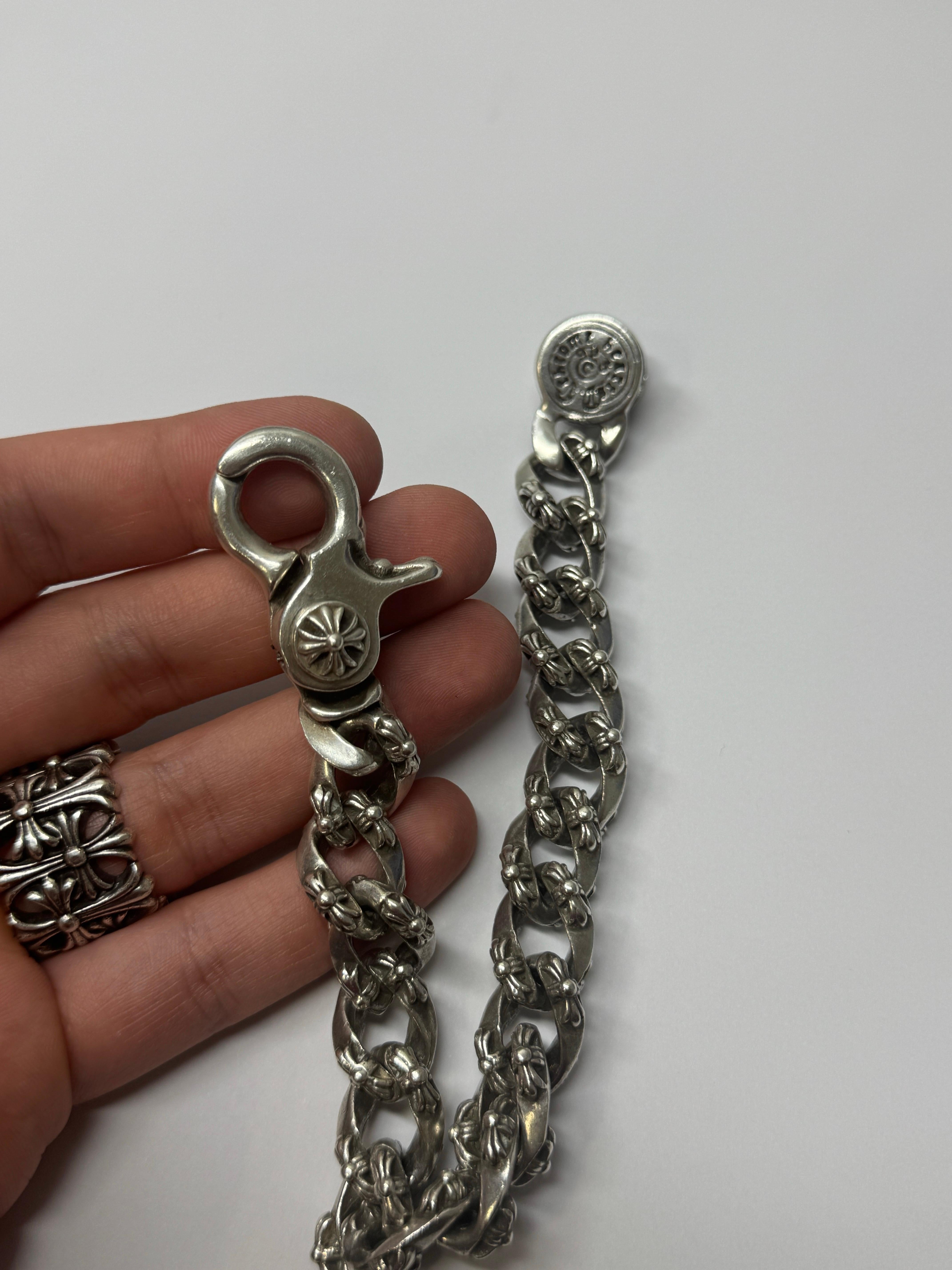 Chrome Hearts XL Extra Fancy Cuban Link Bracelet Lobster Clasp 1