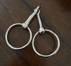 Chrome Horse Bit in the Style of Hermes