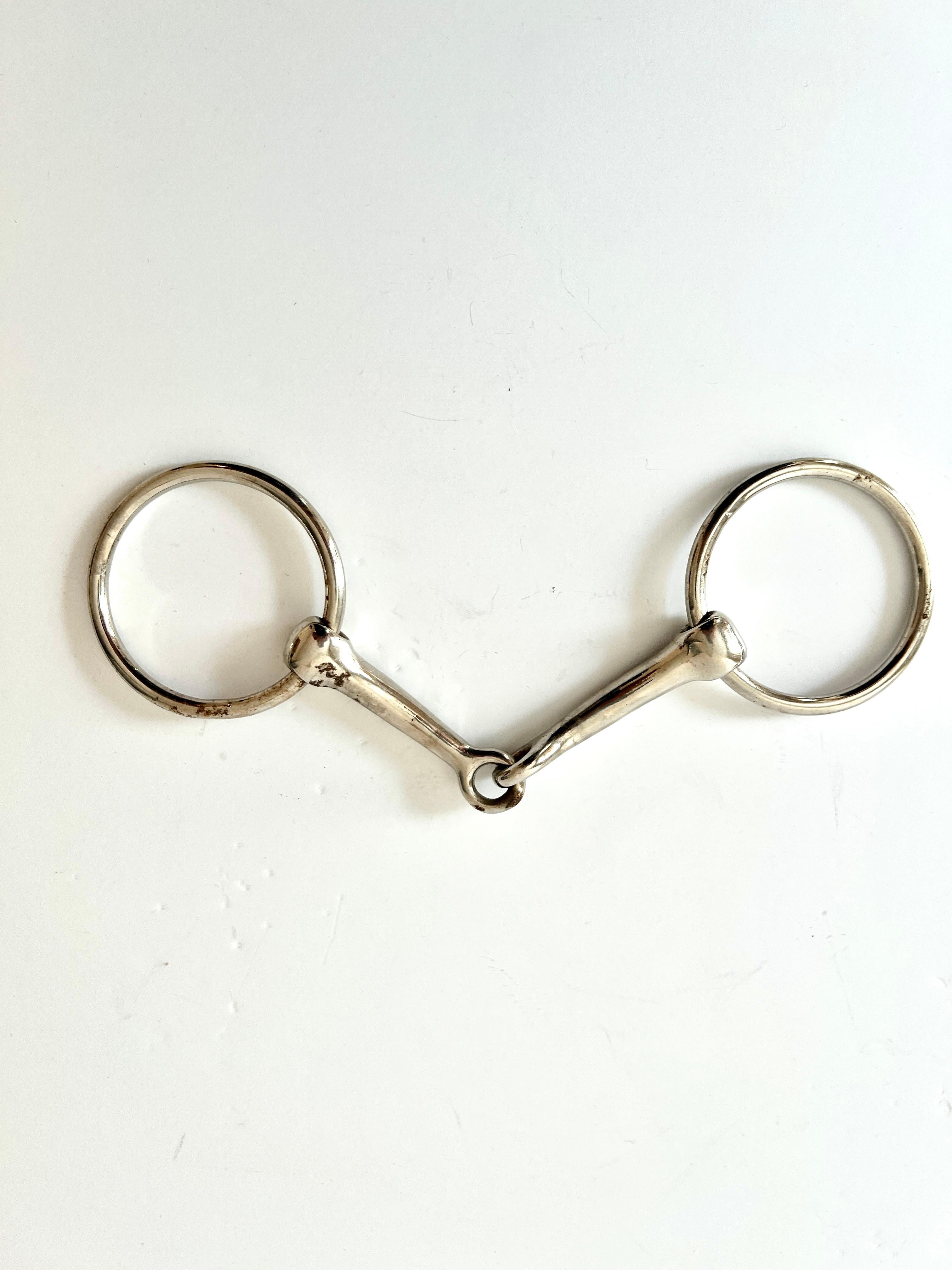 Chrom-Pferd Bit im Stil von Hermes im Zustand „Gut“ im Angebot in Los Angeles, CA