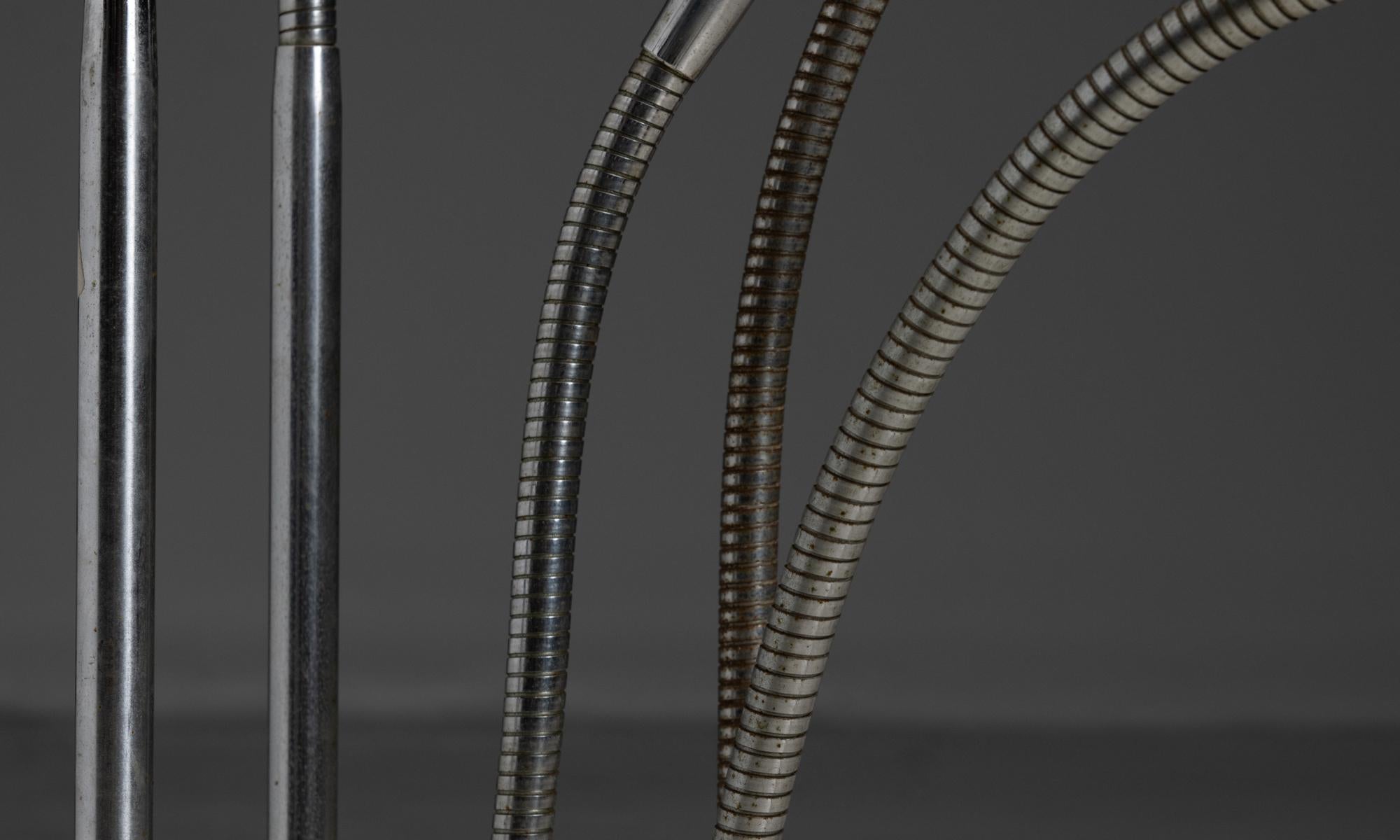 Chrome Hydra Lamp by Pierre Folie, France 1970 1