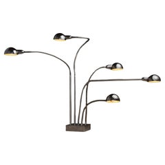 Lampe hydraulique chromée Pierre Folie, France 1970