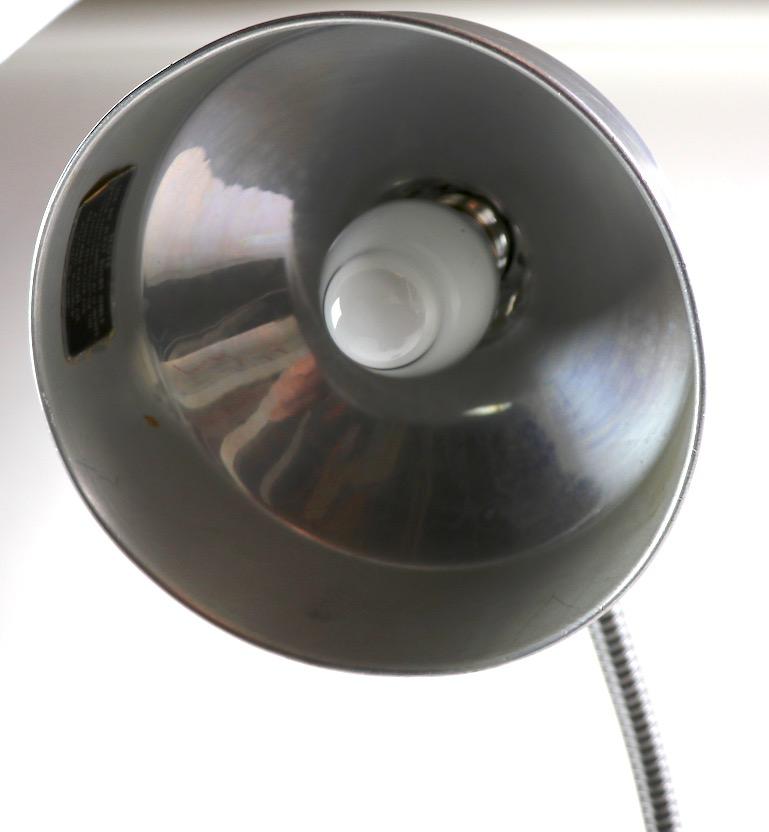 Chrome Industrial Gooseneck Floor Lamp by Ajusco 3