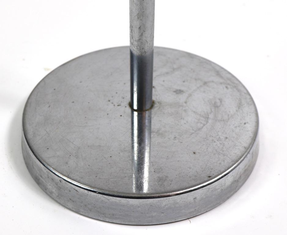 Chrome Industrial Gooseneck Floor Lamp by Ajusco 7