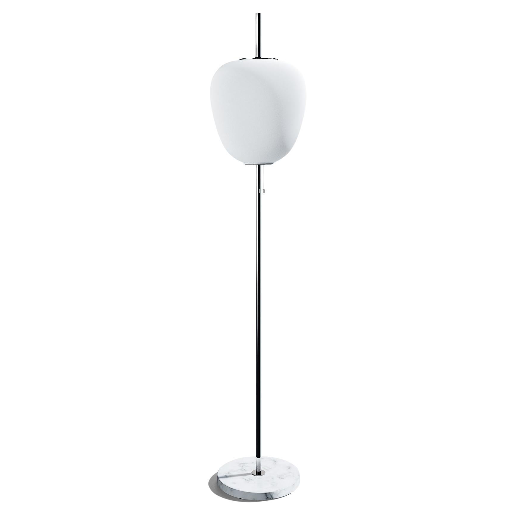 Lampadaire J14 chromé de Disderot