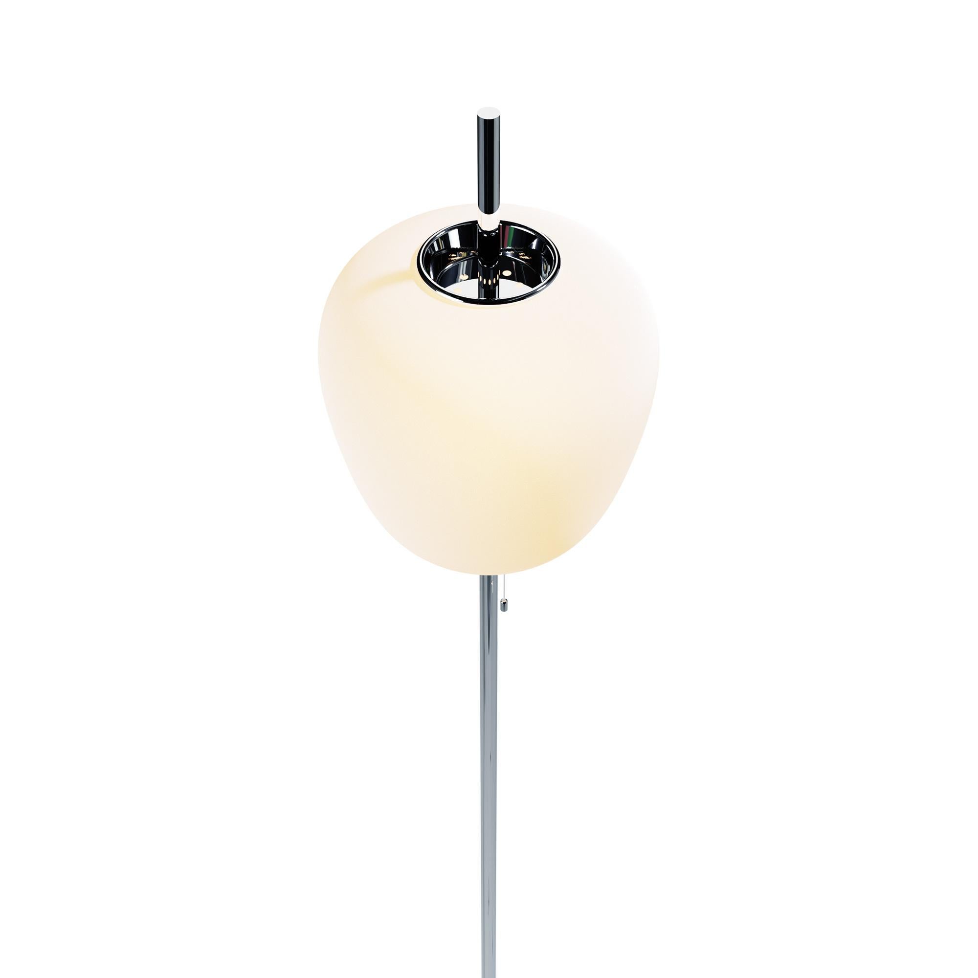 Chrome J14 Tall Floor Lamp by Disderot In New Condition For Sale In Geneve, CH