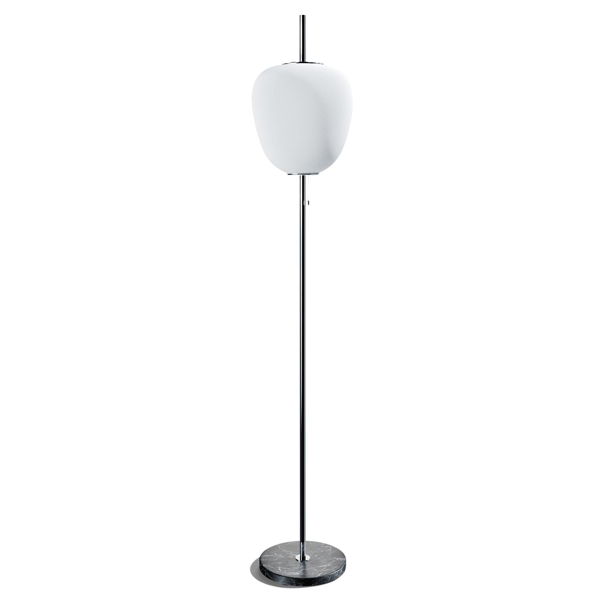Chrome J14 Tall Floor Lamp by Disderot For Sale